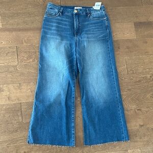 Kut from the Kloth Meg Wide Leg Jeans in Classic Blue